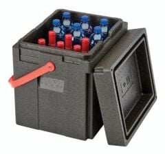 Cambro EPP280BKST Gastronorm Thermobox Siyah Kayışlı Küvet GN 1/2 20 CM, Uzun Boy İçecek Kutusu