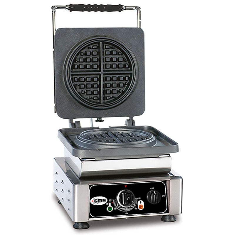 Gmg WE 06 Yuvarlak American Waffle Makinesi Tekli Değiştirilebilir Plakalı