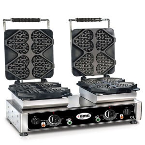 Gmg WE 24 Tiamo Kalp Waffle Makinesi Çiftli Değiştirilebilir Plakalı