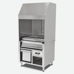 Empero Paslanmaz Duvar Tip Gazlı Sulu 80 Cm Izgara EMP.OCG.010-W