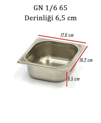 Kayalar Gastronom Küvet, GN 1/6-65 mm