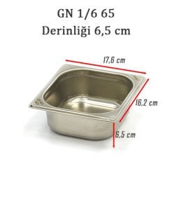 Kayalar Gastronom Küvet, GN 1/6-65 mm