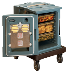 Cambro UPCHW4002  Elektrikli Isıtmalı Thermobox, Önden Kapaklı Basınç ve Nem Kontrollü Yiyecek Tutma Dolabı Tekerlekli GN 1/1 10 CM X 4