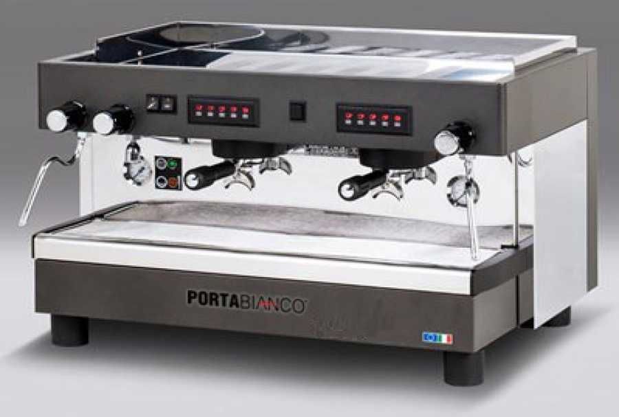 Portabianco Otomatik Dozajlı Espresso Kahve Makinesi, 2 Gruplu, Tall Cup, 1280