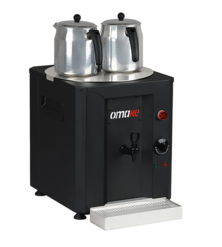 Omake Çay Makinası, 23 Lt Kapasiteli, Şamandıralı, 2 Demlikli, CAY01.E11.0023.Z5F