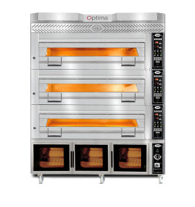 GMG Pasta Börek Fırını 3 Katlı Mayalama Kabinli Optima Serisi PB3M-128