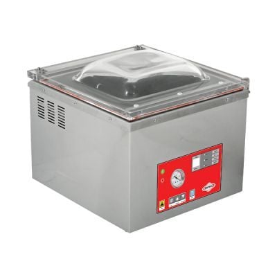 Empero Vakum Makinesi İç Hazne: 460X360X120 Mm, Yapıştırma Ağzı: 430 Mm, 430X8 Mm Mühürleme Ebadı, 20 M3/H Pompa Kapasitesi. EMP.VCM.02