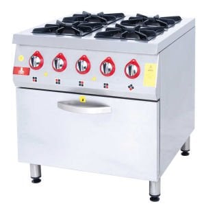 Drn 4 Burner Cooker with Natural Gas Ce Certificated 4 January 1 Oven, 80*84*85, DRNKU-8080
