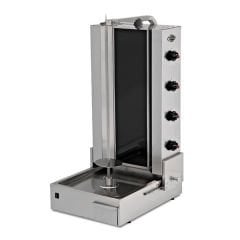 Empero Glass Doner Kebab Cooker with Bottom Motor, 5 Radians, Gas EMP.DN.212
