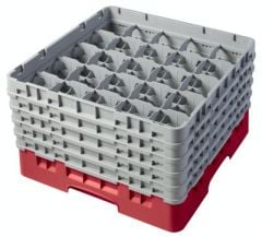 Cambro 25S958 Glass Basket with 25 Compartments H:25.8 cm 5X5X5 Brown