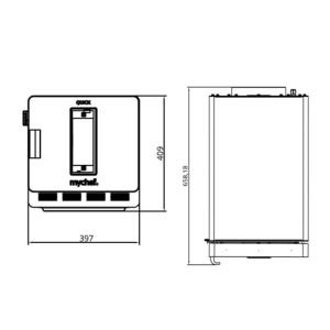 Mychef Quick 1T Hızlı Pişirme Fırını, Siyah