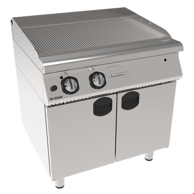 İNOKSAN INO-7IG 21 Profesyonel Oluklu Izgara (80 cm) – Perfect 700 Seri Dolaplı Gazlı Grill