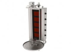 ATALAY Doner Kebab Cooker with 5 RADIANS ، TOP MOTOR WITH GLASS GAS. ، ADGC-5 U Doner Kebab Cookers ATALAY ADGC-5 U