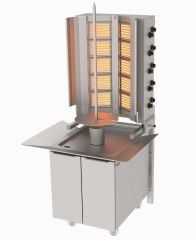 Atalay Döner Ocağı Duvara Monte V Tipi 10 Radyanlı Sabit Gazlı Adg-10 D S