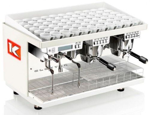 Elekta CUP2W Otomatik Espresso Makinesi, Çift Gruplu,  Buz Beyaz