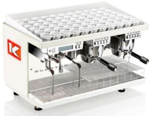 Elekta CUP2W Otomatik Espresso Makinesi, Çift Gruplu,  Buz Beyaz