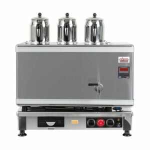 Ateşe Titanium İnoks Akıllı Dijital Çay Makinesi - 2 Demlikli - TIGE02