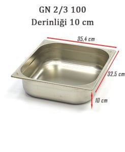 Kayalar Gastronom Küvet, GN 2/3-100 mm