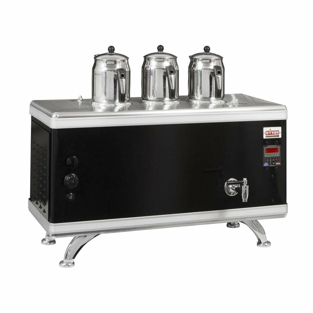 Ateşe Titanium Compact Akıllı Statik Çay Kazanı - 3 Demlikli - TCSGE03