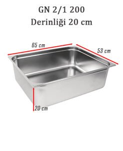 Kayalar Gastronom Küvet, GN 2/1-200 mm