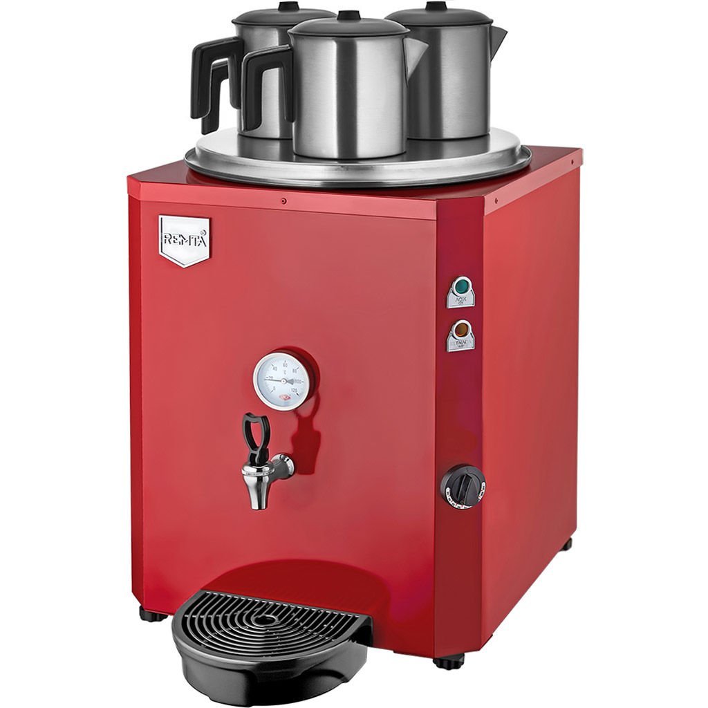 Remta DE10 Jumbo Çay Makinesi, 3 Demlikli, 40 Lt, Elektrikli