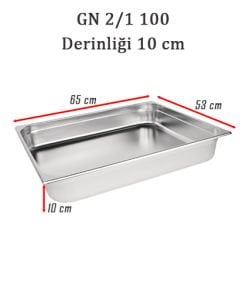 Kayalar Gastronom Küvet, GN 2/1-100 mm