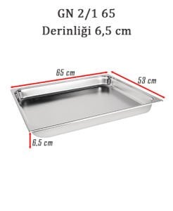 Kayalar Gastronom Küvet, GN 2/1-65 mm