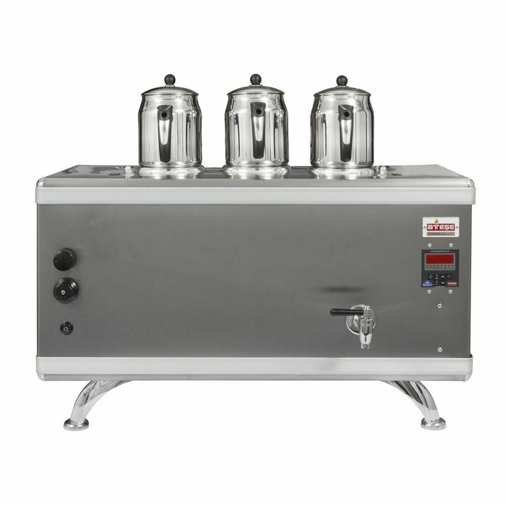 Ateşe Titanium Compact Akıllı inoks Çay Kazanı - 4 Demlikli - TCIGE04