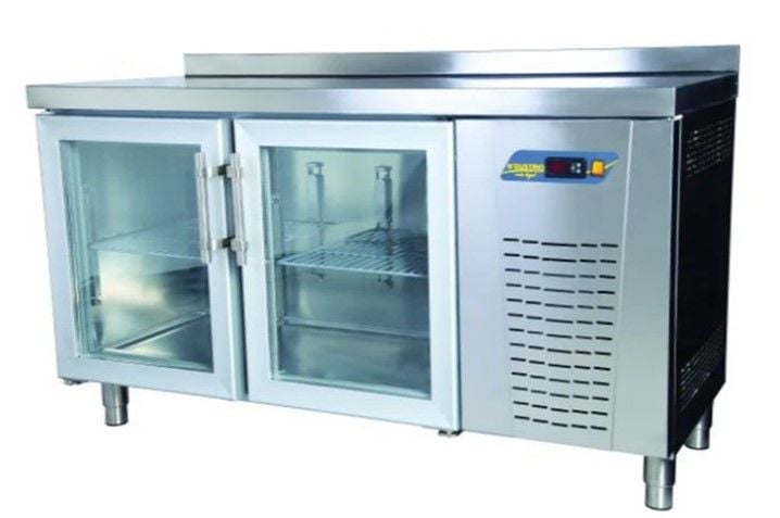 Ndustrio TPG-72 GD Tezgah Tipi Buzdolabı, 2 Cam Kapılı, Gastronom