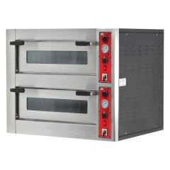 Empero Elektrikli Pizza Fırını İki Katlı Ø 250 Mm*4+4 Pizza EMP.4+4