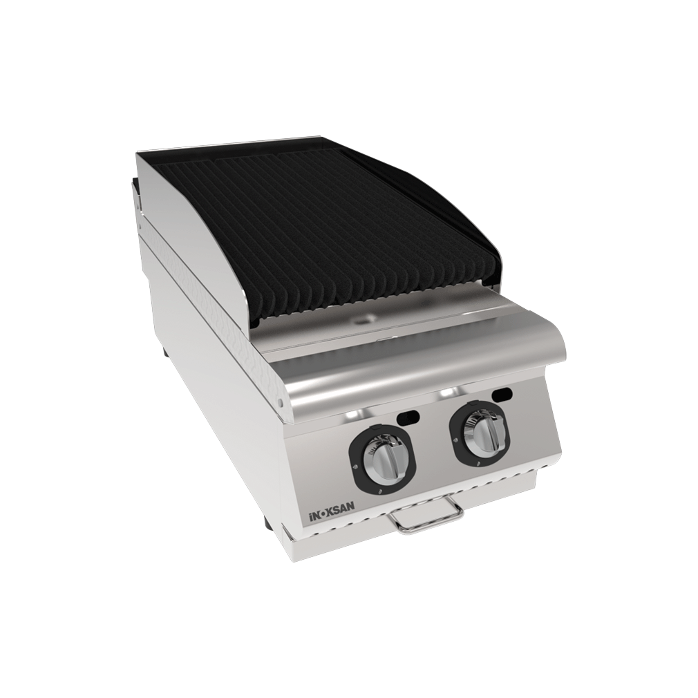 İNİNOKSAN INO-9LG10S Gazlı Setüstü Lavataşlı Izgara (10,3 kW) - Perfect 900 Seri, 40 cm