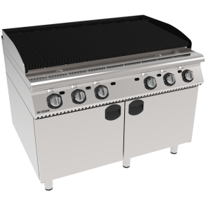 İnoksan İNO-9LG30 Perfect 900 Serisi Gazlı Sulu-Lav Taşlı Izgara (30,9 kW, 1.5 Modül, 6 Kontrol Bölmeli) - 120 cm