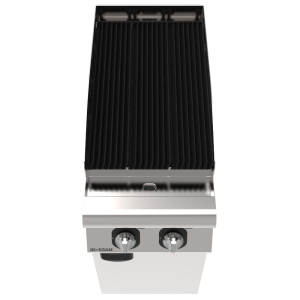 İnoksan INO-9ZG10 Perfect 900 Serisi Gazlı Sulu Izgara (10,3 kW, 1/2 Modül, Çift Kontrol) - 40 cm Genişlik