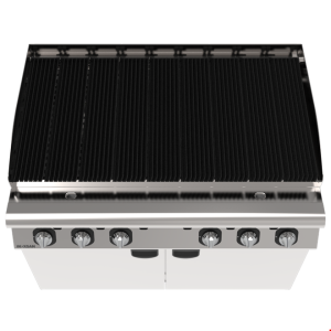 İNOKSAN INO-9ZG 30 Profesyonel Sanayi Tipi Sulu Izgara 120 cm - Dolaplı, Gazlı Döküm Izgara (30.9 kW)