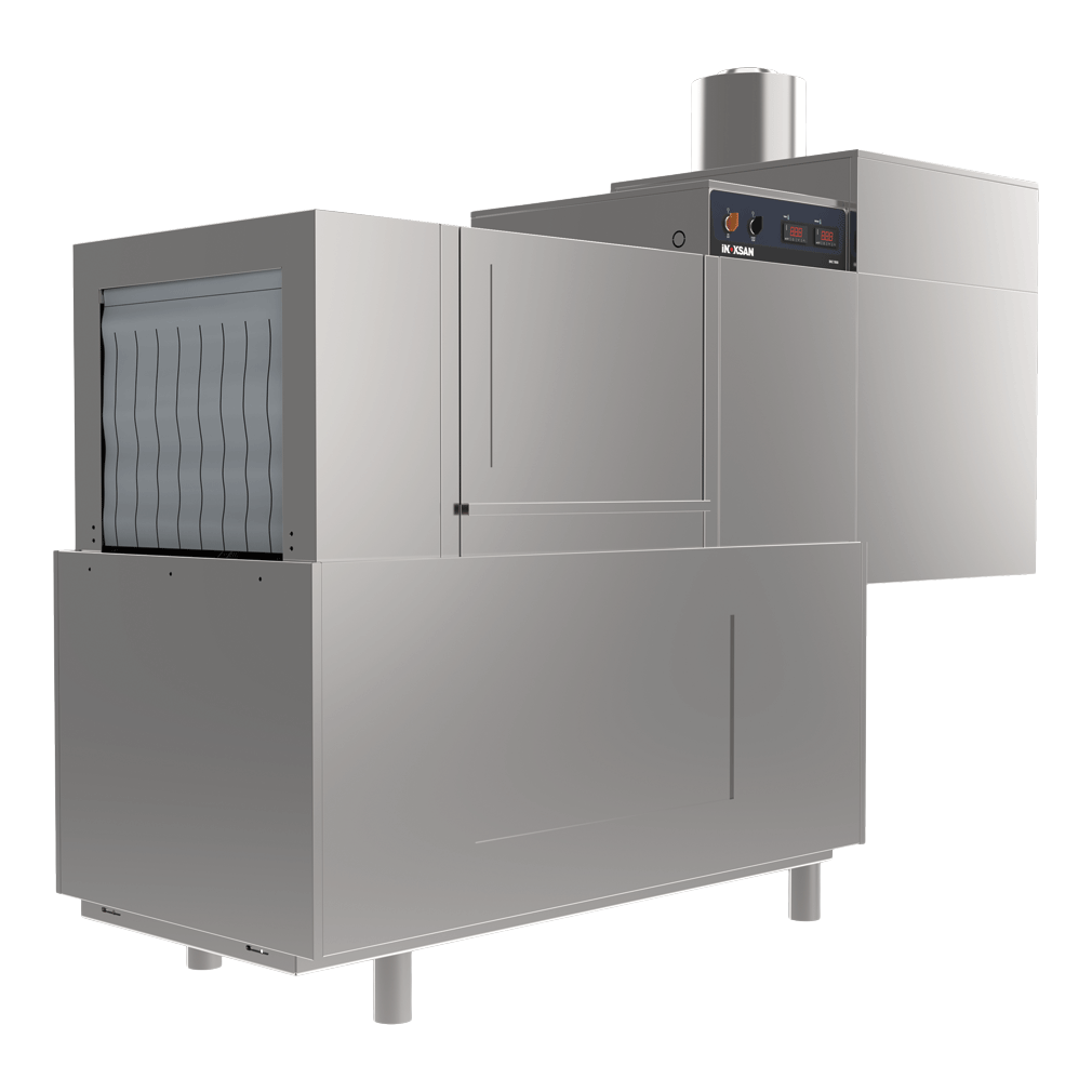 İnoksan BKE1500L Sol Girişli Kurutmalı Konveyörlü Bulaşık Yıkama Makinesi (Yüksek Kapasiteli Endüstriyel Çözüm) - 1500 Tabak kapasiteli