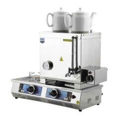 Remta N12(E) Çay Kazanı Çift Demlikli 28 Lt Elektrikli+Doğalgazlı