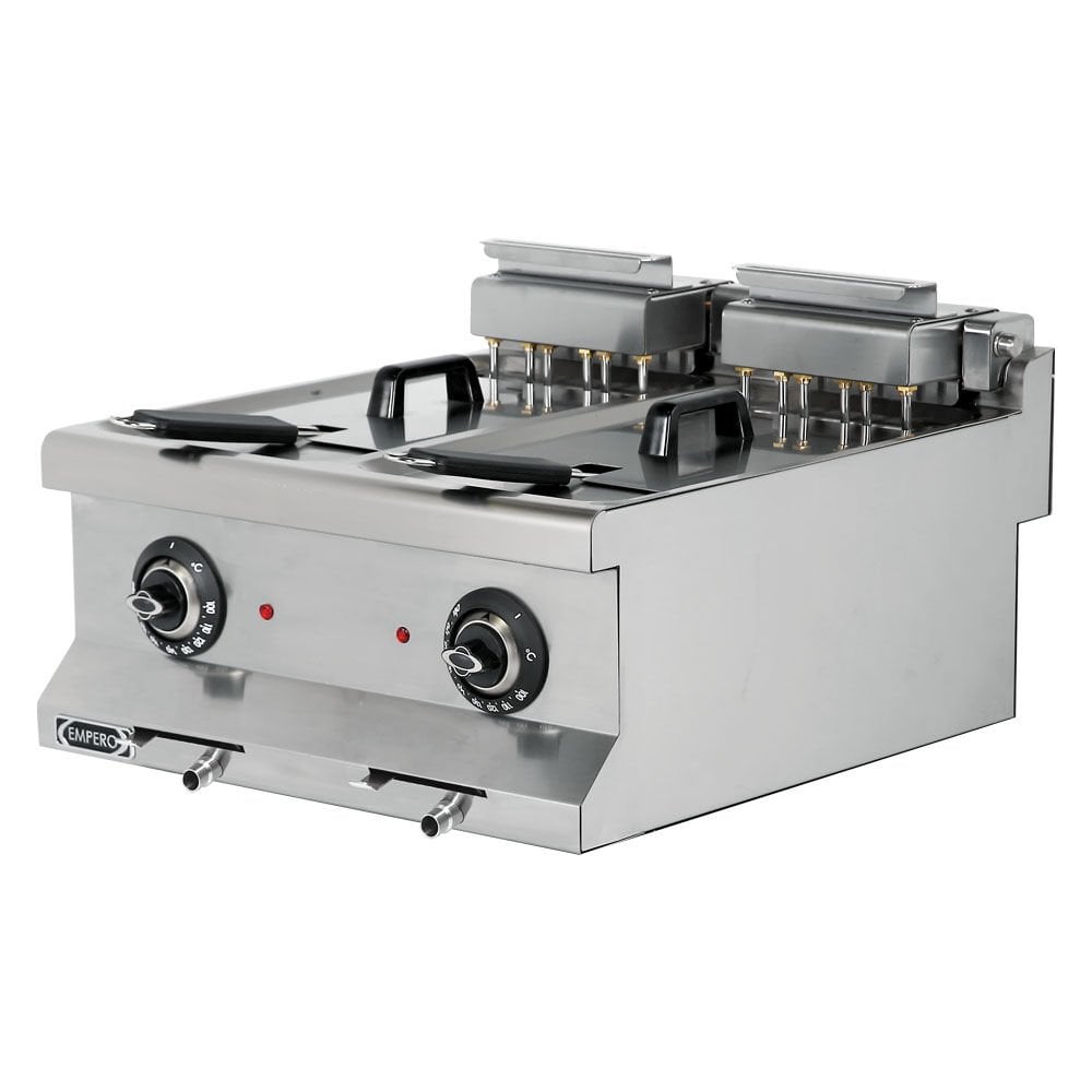 Empero Electric Fryer, 2X10 Lt, 60 Series EMP.6FE020