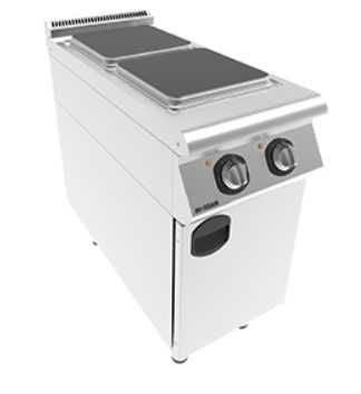 Maksimum Verimlilik, Kompakt Tasarım: İnoksan INO-9KE10 - ½ Modül Endüstriyel Elektrikli 2 Kare Pleytli Kuzine (8 kW)