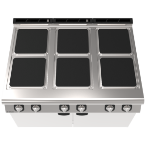 طباخ كهربائي İnoksan 9KE30 Perfect 900 Series مع خزانة ، 6 أطباق مربعة