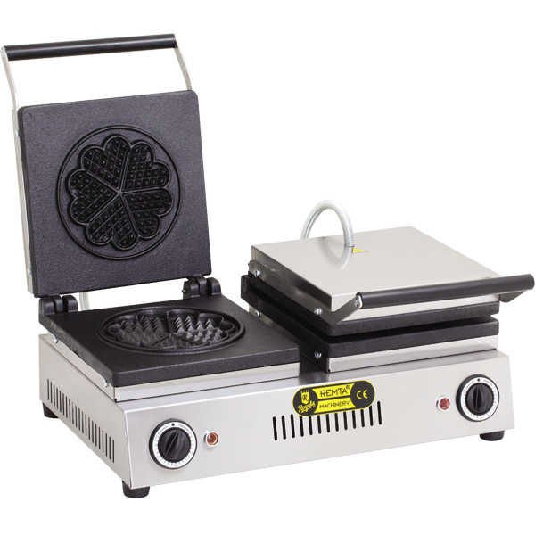 Remta W13 Çiftli Çiçek Model Waffle Makinesı 16 cm