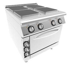 Çok Amaçlı Pişirme Gücü: İnoksan INO-9KE23 - Tam Modül Elektrikli 4 Pleytli Kuzine/Fırınlı (22 kW)