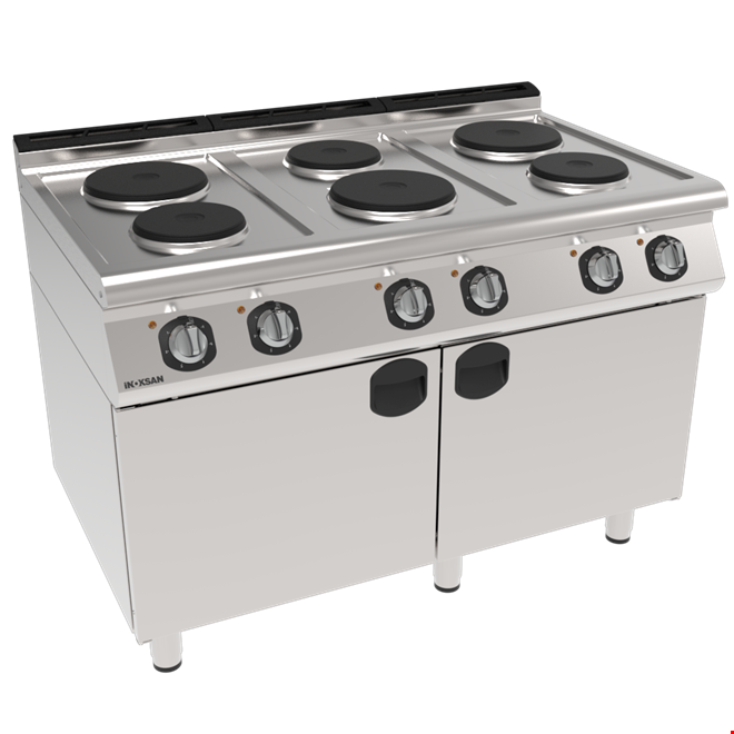 İNOKSAN INO-7KE 30 Elektrikli Kuzine: 6 Gözlü Geniş Dolaplı Ocak (13.8 kW)