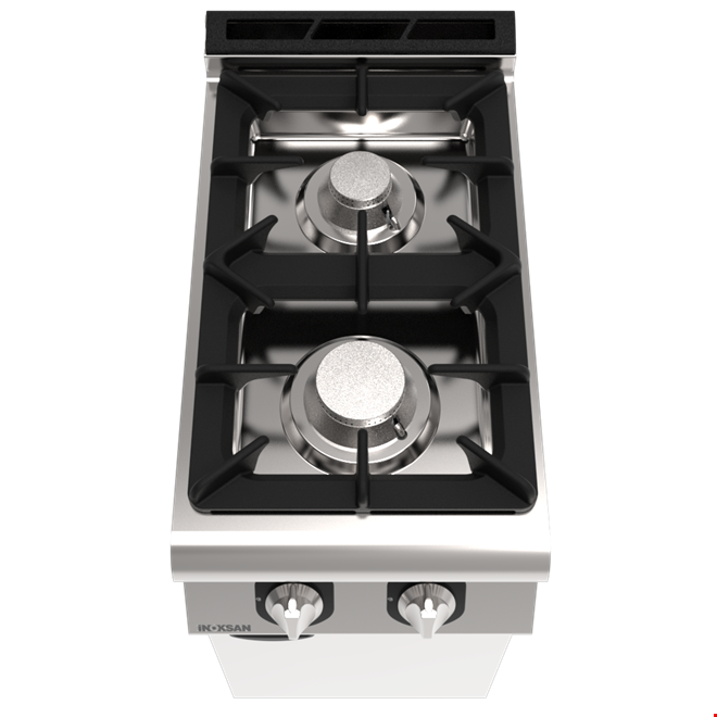 İNOKSAN INO-7KG 10 Gazlı Kuzine: 2 Gözlü Dolaplı Ocak (9.5 kW)