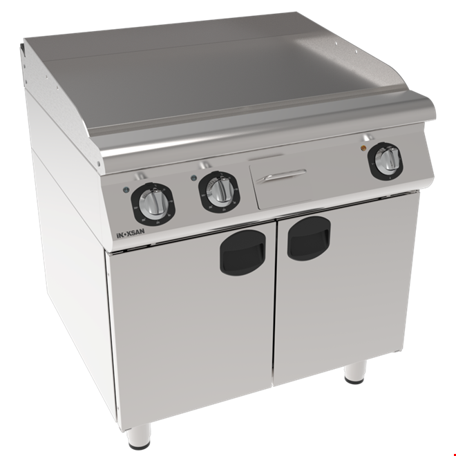 İNOKSAN INO-7IE 20 Düz Yüzeyli Elektrikli Izgara: 80 cm, Çift Bölgeli, Dolaplı (9 kW)