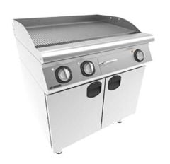 İnoksan 7IE21 Perfect 700 Series Electric Grill, Corrugated, With Cabinet