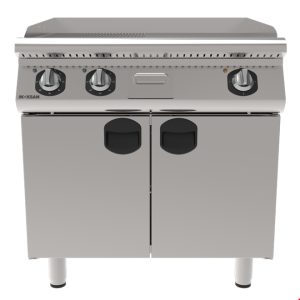 İNOKSAN INO-7IE 22 Hibrit Elektrikli Izgara: ½ Düz + ½ Oluklu Yüzey, Çift Bölgeli (9 kW)