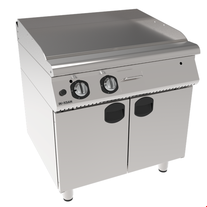 İNOKSAN INO-7IG 20 Düz Yüzeyli Gazlı Izgara: 80 cm, Dolaplı, 1 Modül (12 kW)