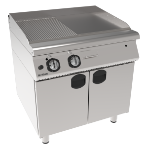 İNOKSAN INO-7IG 22 Yarı Oluklu Yarı Düz Gazlı Izgara (80 cm) – 12 kW Perfect 700 Seri Dolaplı Grill