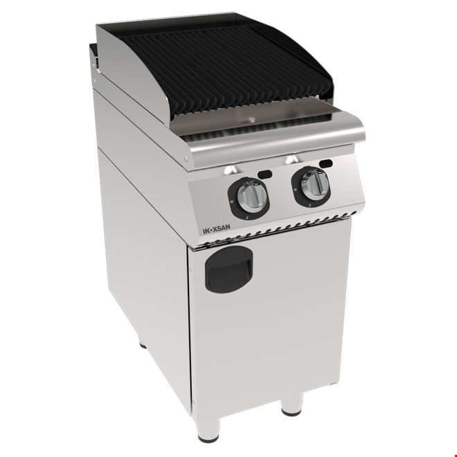 İNOKSAN INO-7LG 10 Kompakt (40 cm) Lav Taşlı Gazlı Izgara – 5 kW Perfect 700 Seri Dolaplı Grill (1/2 Modül)