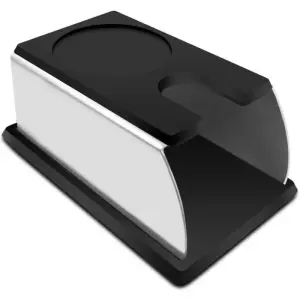 VNX TS-01-INOX Tamper İstasyonu Paslanmaz Çelik | Portafiltre Desteği ve Kaymaz Barista Matı